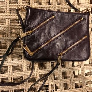 Rebecca Minkoff Three Zip Crossbody in Eggplant